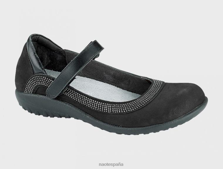 calzado NAOT mujer tahí combo negro con remaches plomizo 6N0Z561