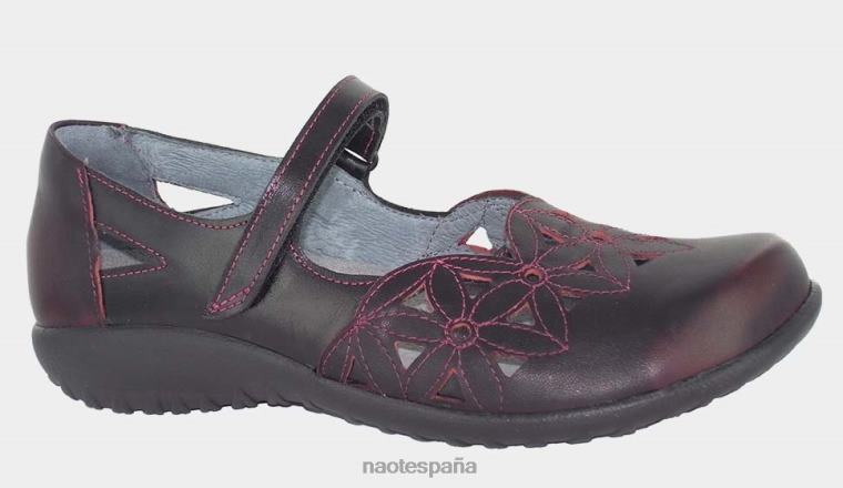 calzado NAOT mujer toatoa volcánico rojo negro madras lthr 6N0Z534