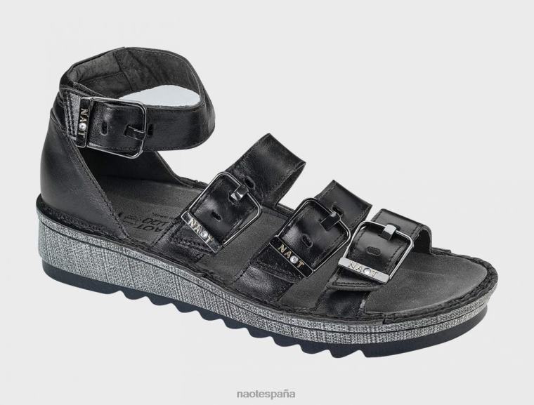 calzado NAOT mujer begonia madrás negro lthr 6N0Z392