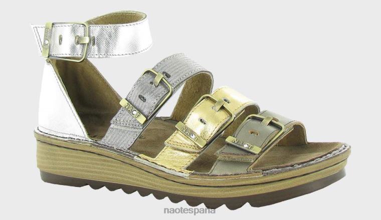 calzado NAOT mujer begonia peltre oro plata hilos brillo plateado 6N0Z393