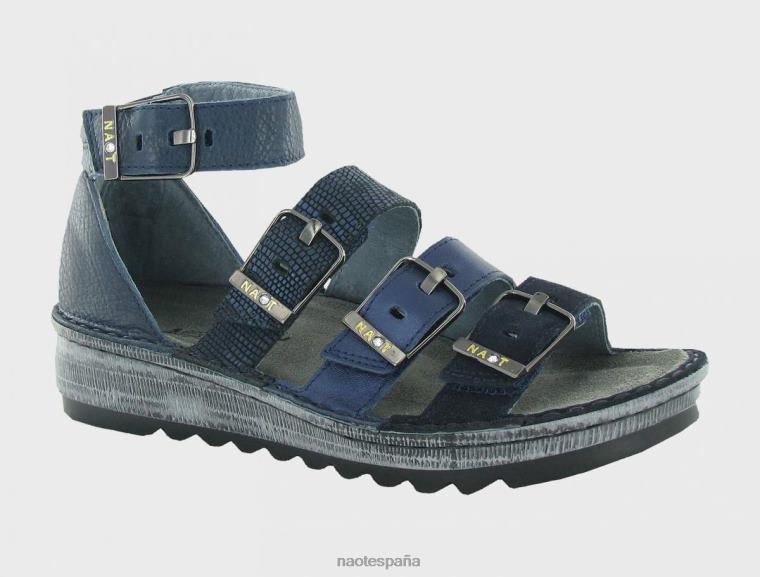 calzado NAOT mujer begonia tinta de reptil azul marino polar 6N0Z394