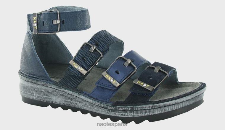 calzado NAOT mujer begonia tinta de reptil azul marino polar 6N0Z394
