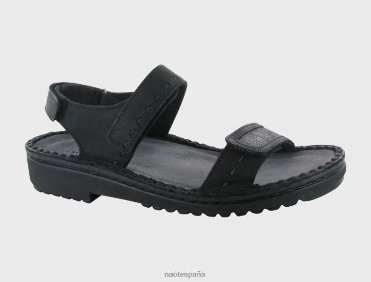 calzado NAOT mujer benya Nubuck carbón aceitoso gris brillante 6N0Z318