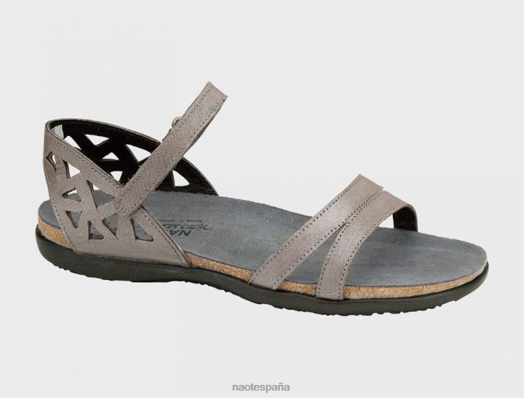 calzado NAOT mujer bonnie cuero hilos de plata 6N0Z359
