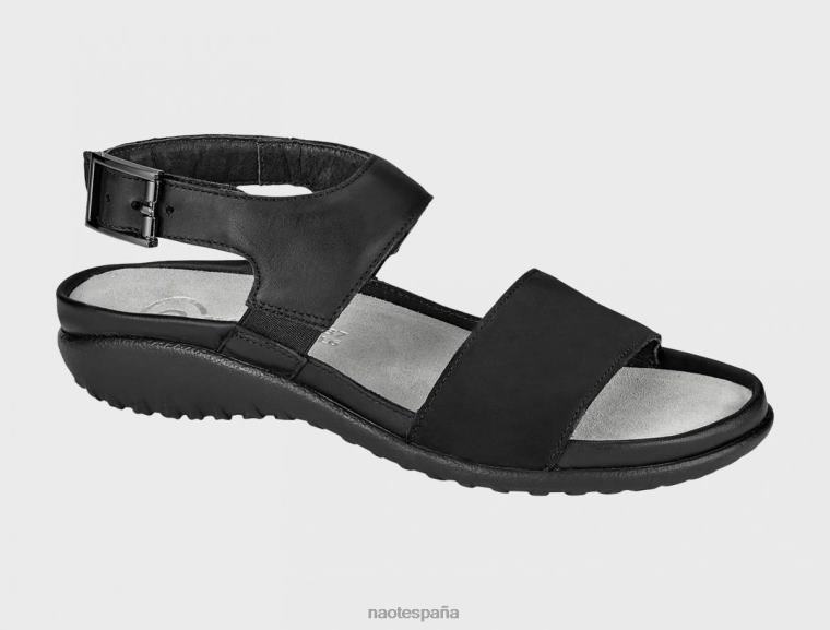 calzado NAOT mujer haki nubuck de terciopelo negro cuervo negro 6N0Z464