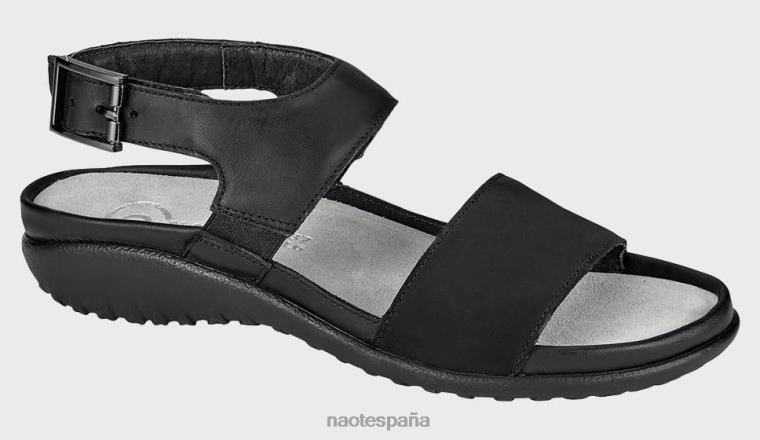 calzado NAOT mujer haki nubuck de terciopelo negro cuervo negro 6N0Z464