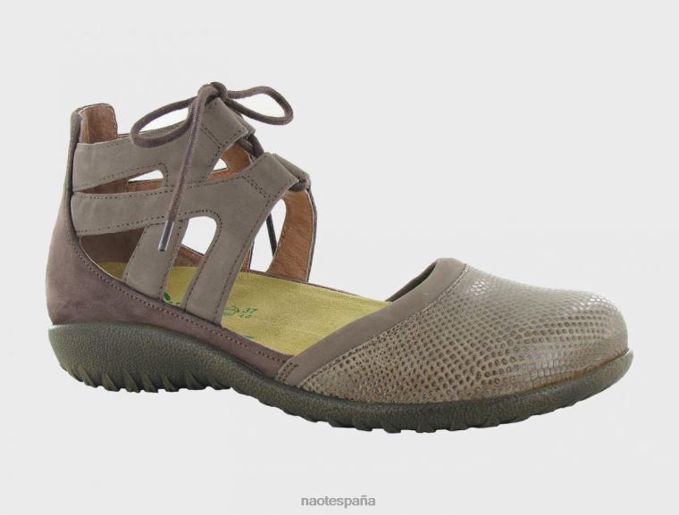 calzado NAOT mujer kata grano de café shiitake lagarto marrón 6N0Z176