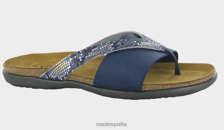 calzado NAOT mujer penélope elástico azul marino pitón azul marino lthr/nobuk azul marino 6N0Z132