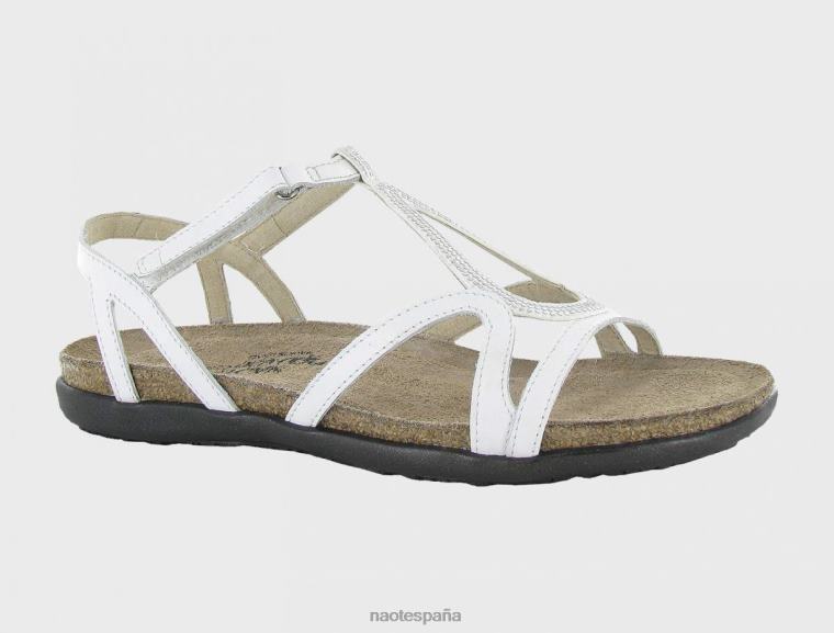 calzado NAOT mujer tamara blanco lthr/blanco con remaches plateados 6N0Z322