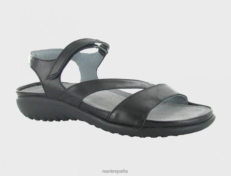 calzado NAOT mujer étera cuero madrás negro 6N0Z226