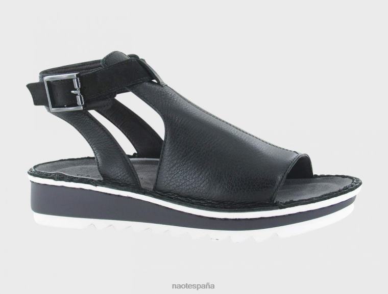 calzado NAOT mujer verbena cuero negro suave/nubuck de terciopelo negro 6N0Z210