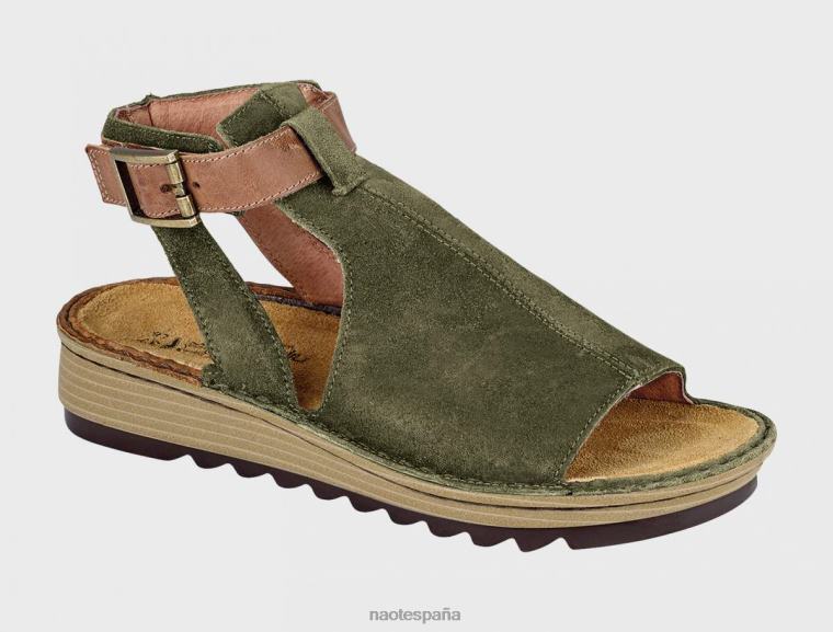 calzado NAOT mujer verbena gamuza oliva aceitosa cepillada marrón latte lthr 6N0Z216