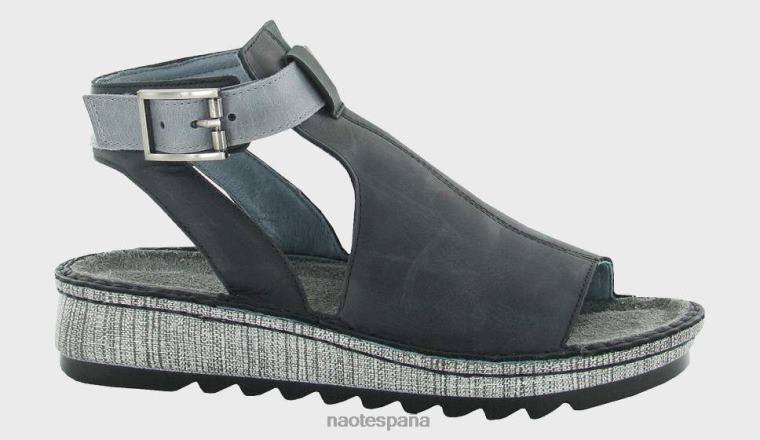 calzado NAOT mujer verbena pizarra vintage nobuck terciopelo negro 6N0Z213