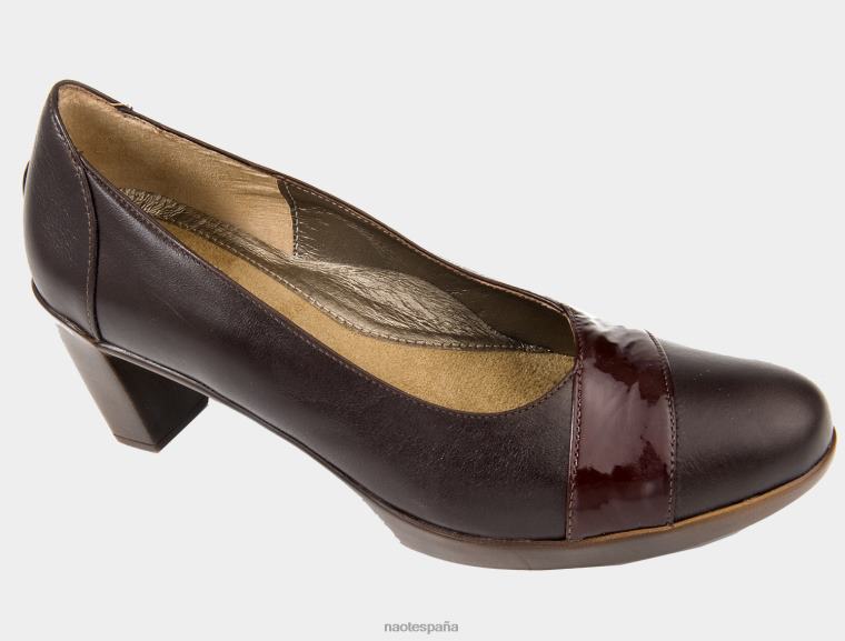 calzado NAOT mujer Rabat patente de vino de nuez 6N0Z188