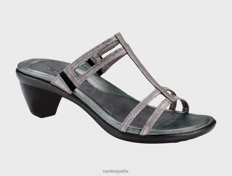 calzado NAOT mujer bucle cuero hilos de plata 6N0Z266
