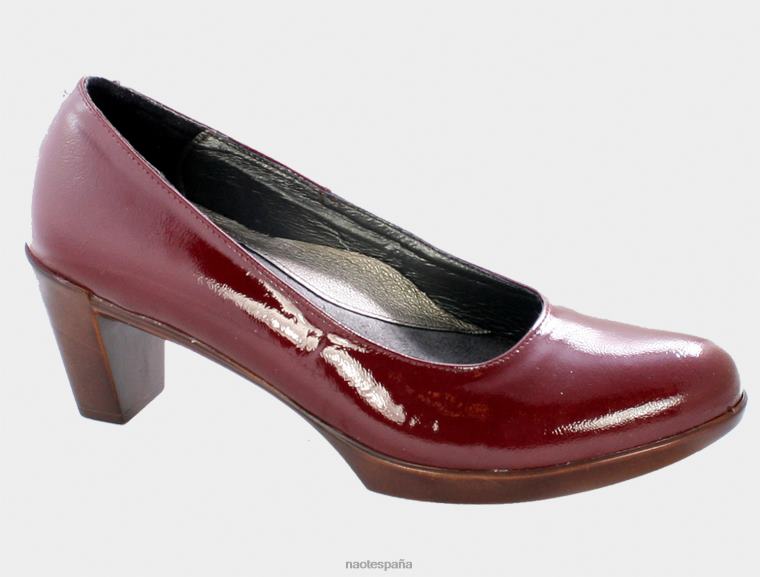 calzado NAOT mujer oro charol rojo remolacha 6N0Z187