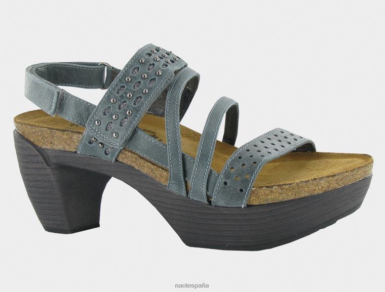 calzado NAOT mujer relatar cuero pizarra azul 6N0Z501