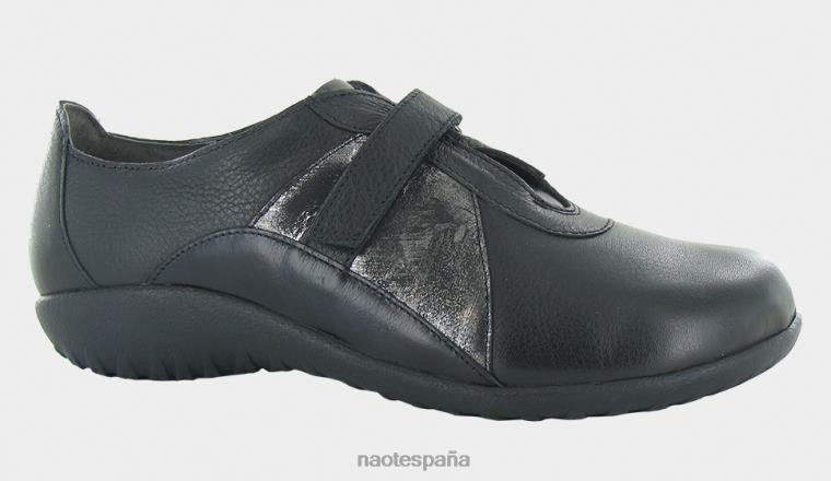 calzado NAOT mujer amiria lthr negro suave/lthr ónix metálico/lthr madras negro 6N0Z184
