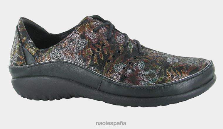 calzado NAOT mujer kumara lthr floral oscuro/lthr negro brillante 6N0Z29