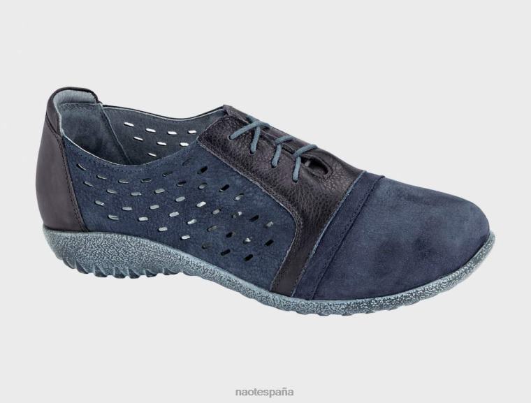 calzado NAOT mujer lalo azul marino terciopelo nubuck tinta lthr/gris estaño lthr 6N0Z272