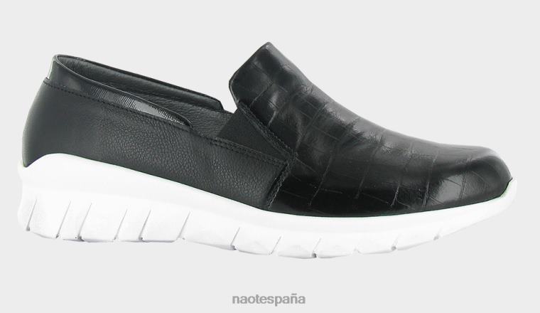 calzado NAOT mujer titán negro cocodrilo lthr/negro suave lthr/negro lustre lthr 6N0Z75