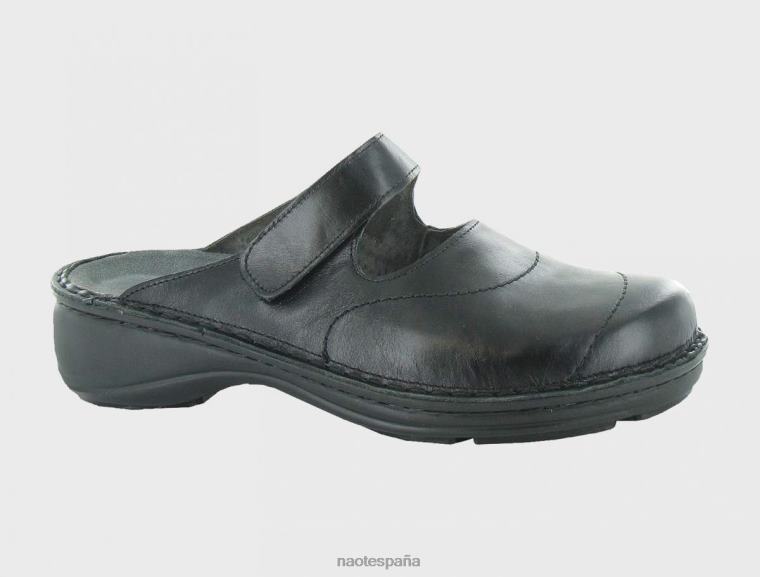 calzado NAOT mujer hibisco madrás negro lthr 6N0Z444