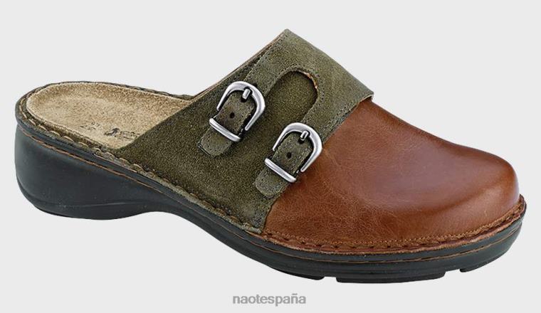 calzado NAOT mujer leilani gamuza oliva aceitosa cepillada marrón latte lthr 6N0Z443