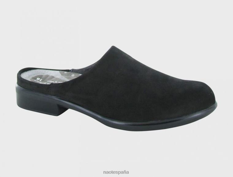 calzado NAOT mujer lodos nubuck de terciopelo negro 6N0Z46