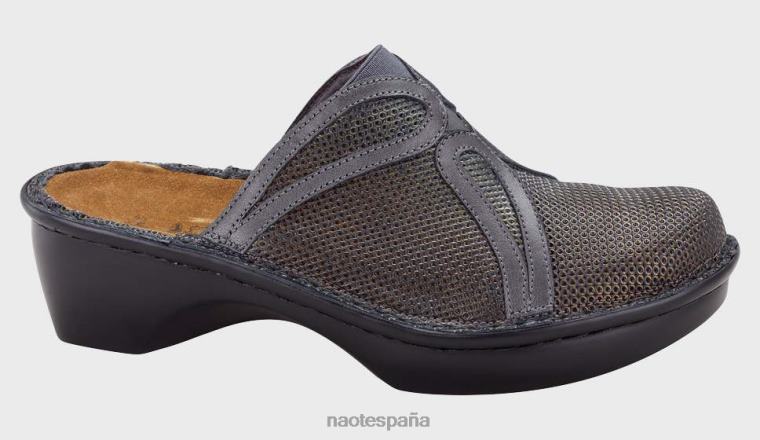 calzado NAOT mujer moldavia serpiente de cascabel marrón metal carretera estaño 6N0Z620