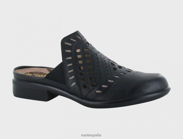 calzado NAOT mujer tiburón cuero negro suave/nubuck piedra 6N0Z204