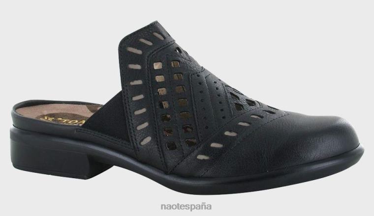 calzado NAOT mujer tiburón cuero negro suave/nubuck piedra 6N0Z204