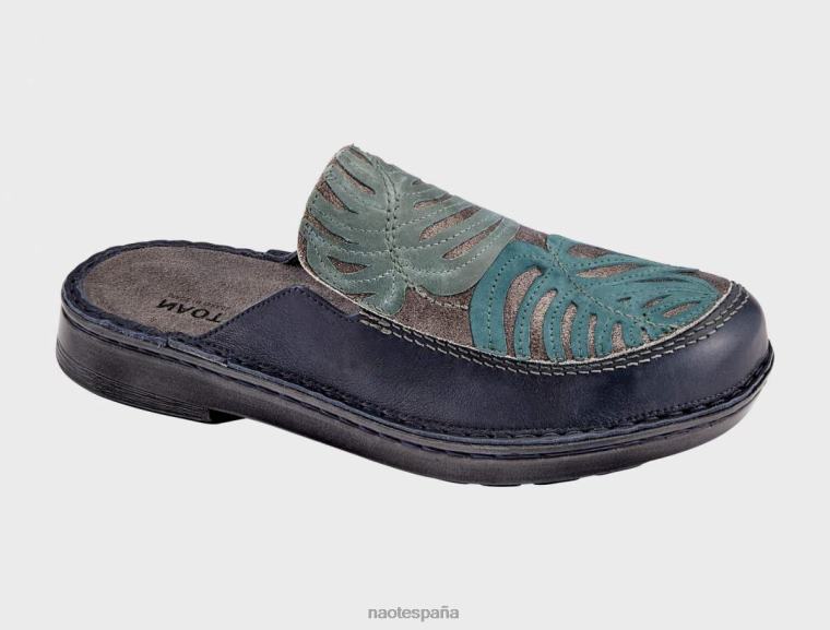 calzado NAOT mujer zafra tinta suave lthr/gris brillante lthr/verde azulado nubuck verde mar lthr 6N0Z506